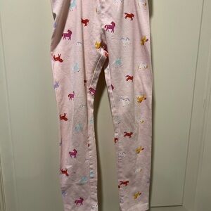 Cat & Jack Light Pink Pajama Bottoms with Animal Pattern